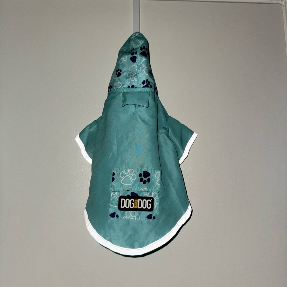 Blue Dog Hooded Vest with Reflective Trim